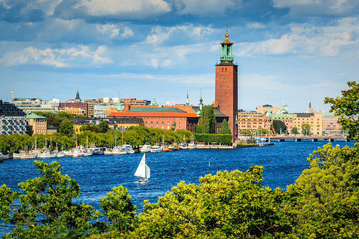 Segling med Stadshuset Stockholm